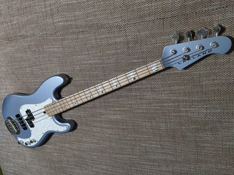 Lakland Skyline 44-64 Custom PJ Ice Blue Metallic Bass guitar
