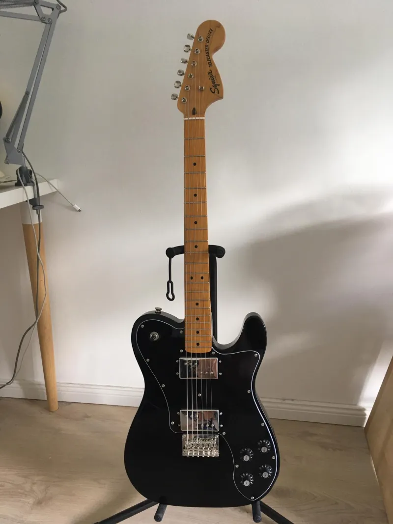 Squier Classic Vibe 70s Telecaster Pickguard Deluxe Black Guitar Parts Project