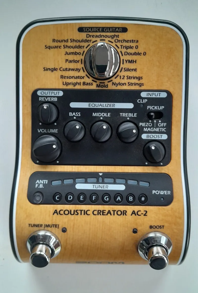 Zoom AC-2 Acoustic Creator előerősítő és EQ Pedál en venta | GS Fanatic