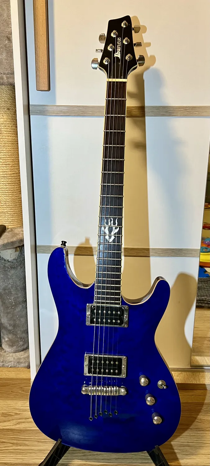 Ibanez sz520qm deals blue