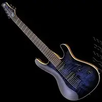 Mayones Setius 7 GTM Custom Translucent Blue Guitarra eléctrica de 7 cuerdas [March 15, 2022, 4:10 pm]