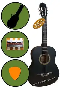 MSA MI-39BK klasszikus gitár pack 1 Klasická gitara [October 17, 2019, 4:44 pm]