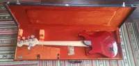 Fender American Deluxe Dimension Bass V HH Cayenne Basszusgitár 5 húros