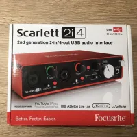 Focusrite Scarlett 2i4 2nd gen Studio sound card [May 21, 2024, 9:38 pm]