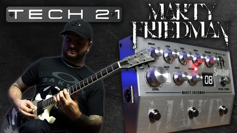 Tech 21 Marty Friedman Signature SansAmp pedál