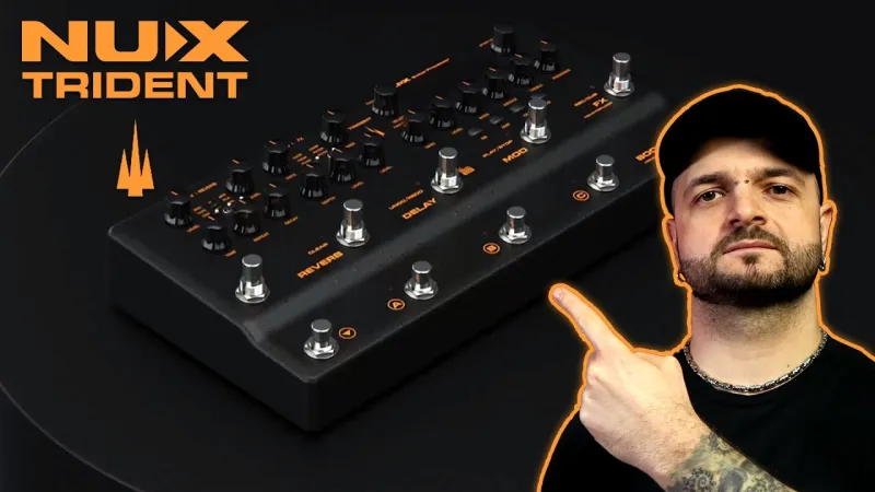 NUX Trident multi-effekt pedál