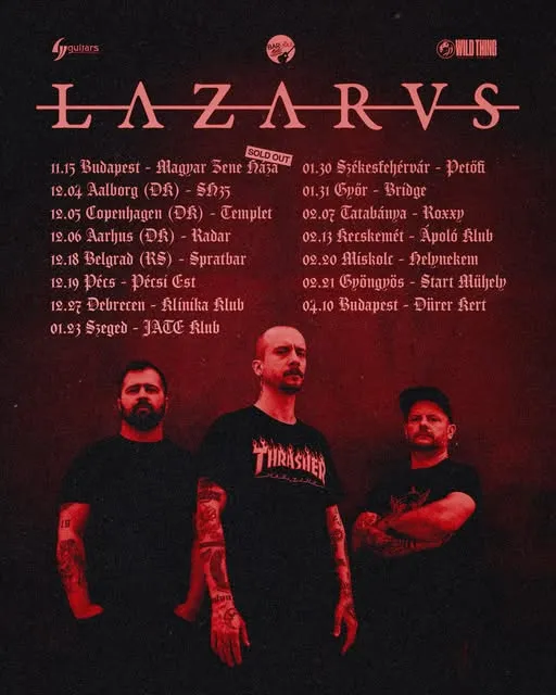 LAZARVS téli turné dátumai