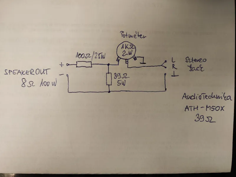 Erősítő hangfal kimenetére fejhallgató-jó az elképzelésem?