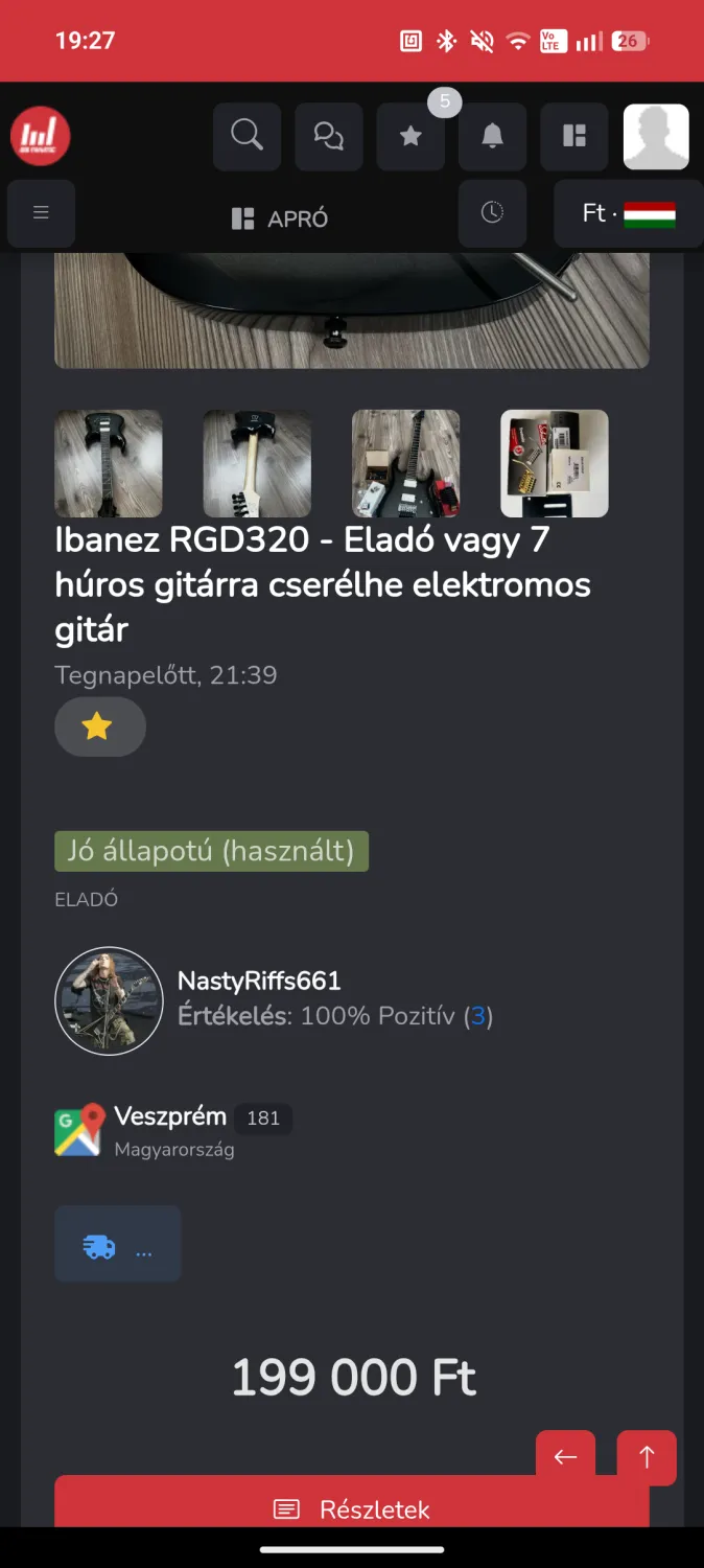 Eladó elérése