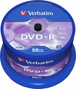 Verbatim DVD+R AZO 4,7GB 16x 50pcs 43550 DVD Retro média