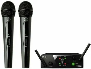 AKG WMS40 Mini2 Vocal Dual Vezeték nélküli készlet US45A: 660.7MHz + US45C: 662.3MHz