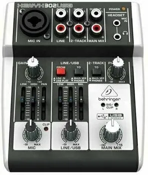 Behringer XENYX 302 USB Keverő (Csak kicsomagolt)