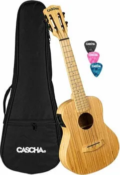 Cascha HH 2313E Bamboo Natural Koncert ukulele