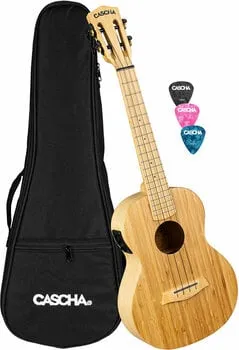 Cascha HH 2314E Bamboo Tenor ukulele Natural (Sérült)