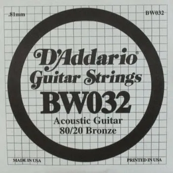 D´Addario BW032 8020 BRONZE 032 Különálló akusztikus gitárhúr