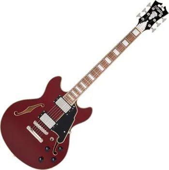 D´Angelico Premier Mini DC Burnt Red Félakusztikus - jazz-gitár