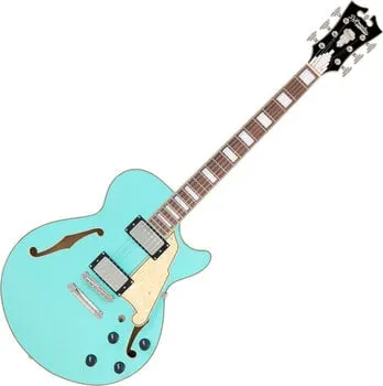 D´Angelico Premier SS Surf Green Félakusztikus - jazz-gitár