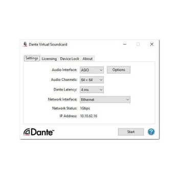 Dante Virtual Soundcard