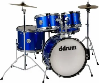 DDRUM D1 Jr 5-Piece Complete Drum Kit Gyermek dob Kék Cobalt Blue