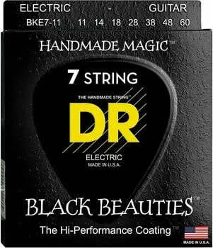 DR Strings Black Beauties BKE7-11