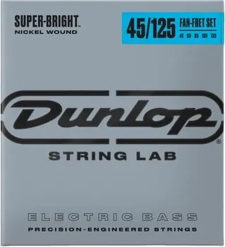 Dunlop DBSBNFF45125 Bass Super Bright Nickel Fan-Fret Set Basszusgitár húr