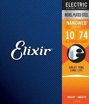 Elixir 12062 Nanoweb Light 8 String