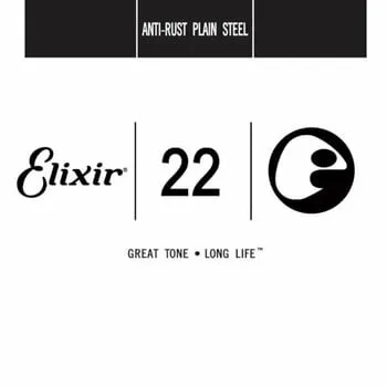 Elixir 13022 Anti-Rust Plain Steel Single String .022 Különálló akusztikus gitárhúr