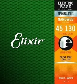 Elixir 14777 NanoWeb Light Long Scale 45-130