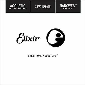 Elixir Acoustic 8020 Bronze NanoWeb .024 Különálló akusztikus gitárhúr