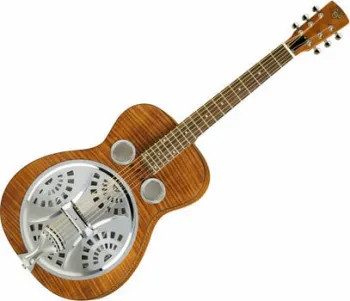 Epiphone Dobro Hound Dog Deluxe Natural Rezonátoros gitár (Sérült)