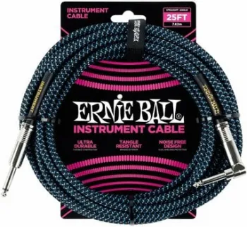 Ernie Ball P06060 Fekete-Kék 7,5 m Egyenes - Pipa