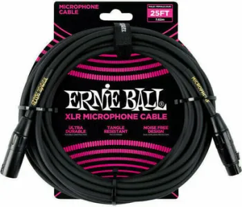 Ernie Ball P06073 Fekete 7,5 m