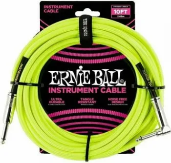 Ernie Ball P06080-EB Sárga 3 m Egyenes - Pipa