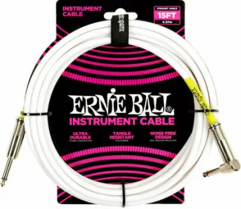 Ernie Ball P06400 Fehér 4,6 m Egyenes - Pipa