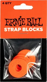 Ernie Ball Strap Blocks Hevederzár Red