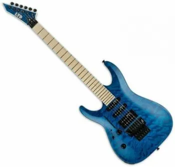 ESP LTD MH-203QM-LH See Thru Blue Elektromos gitár