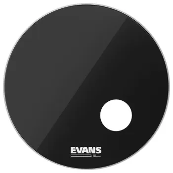 Evans 22 EQ3 Resonant Bass Drum BK