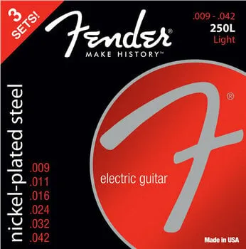 Fender 250L 9-42 3 pack Elektromos gitárhúrok