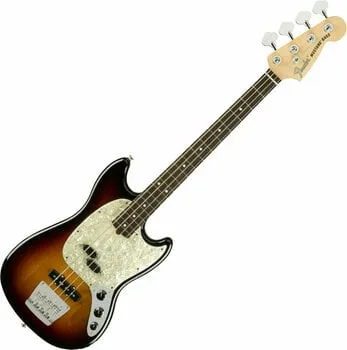 Fender American Performer Mustang RW 3-Tone Sunburst Basszusgitár (Csak kicsomagolt)