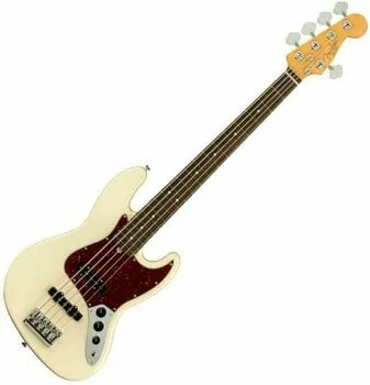 Fender American Professional II Jazz Bass V RW Olympic White Elektromos basszusgitár