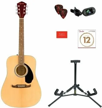 Fender FA-125 Dreadnought Acoustic Pack WN Natural Akusztikus gitár (Csak kicsomagolt)