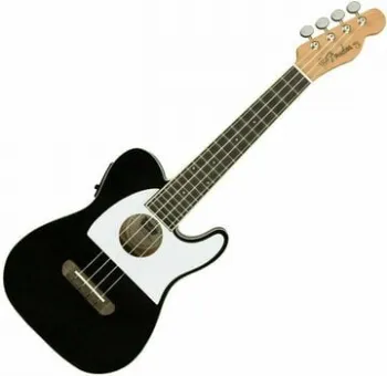 Fender Fullerton Telecaster Koncert ukulele Fekete (Sérült)