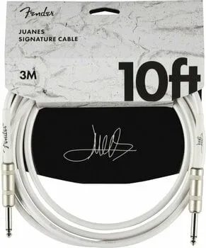 Fender Juanes 10´ Instrument Cable Fehér 3 m Egyenes - Egyenes