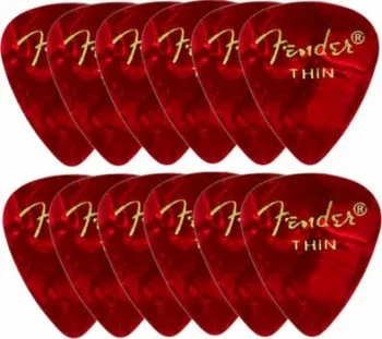 Fender Premium Celluloid 351 Shape Picks Thin Pengető