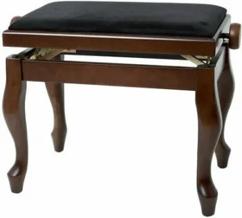 GEWA Piano Bench Deluxe Classic Fából készült zongoraszék Walnut