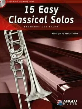 Hal Leonard 15 Easy Classical Solos Trombone and Piano Kották