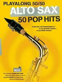 Hal Leonard Playalong 5050: Alto Sax - 50 Pop Hits Kotta
