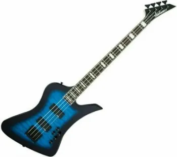 Jackson JS3 Q Kelly Bird AH Transparent Blue Burst Elektromos basszusgitár