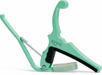 Kyser KGEFSGA Fender Quick-Change Kapodaszter akusztikus gitárhoz Surf Green