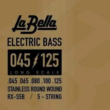 La Bella RX-S5B Bass RX Stainless Steel 45-65-80-100-125 Basszusgitár húr